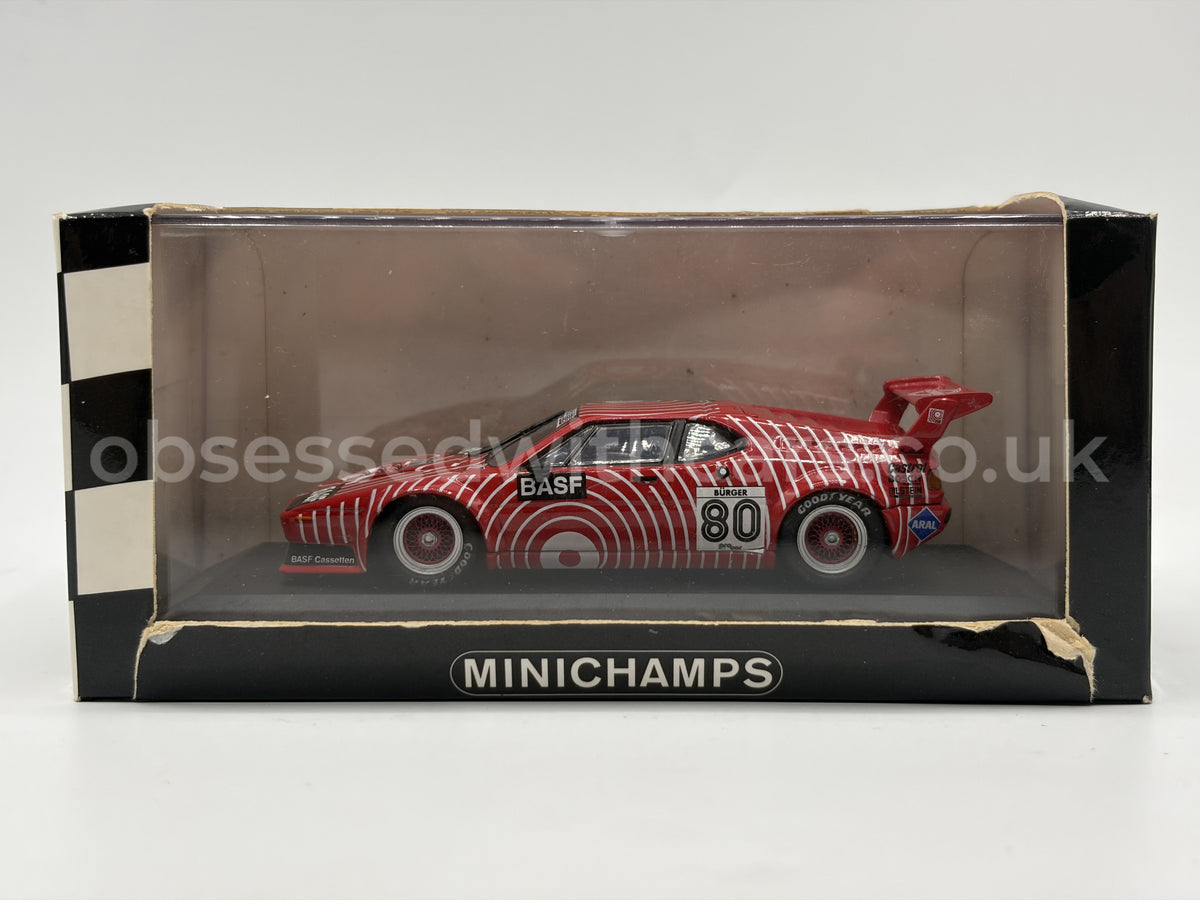 1/43 1980 BMW M1 Procar “BASF” - Hans-Georg Burger - Minichamps | Model Car