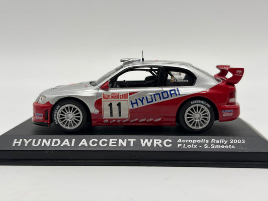 1/43 2003 Hyundai Accent WRC - Monte Carlo Rally - Loix / Smeets | Model Rally Car