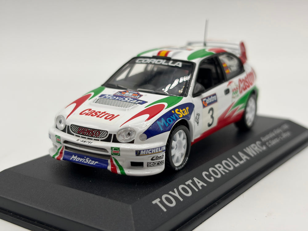 1/43 1999 Toyota Corolla WRC - Australia Rally - Sainz / Moya | Model Rally Car