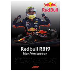 730 Redbull RB19 Max Verstappen Poster