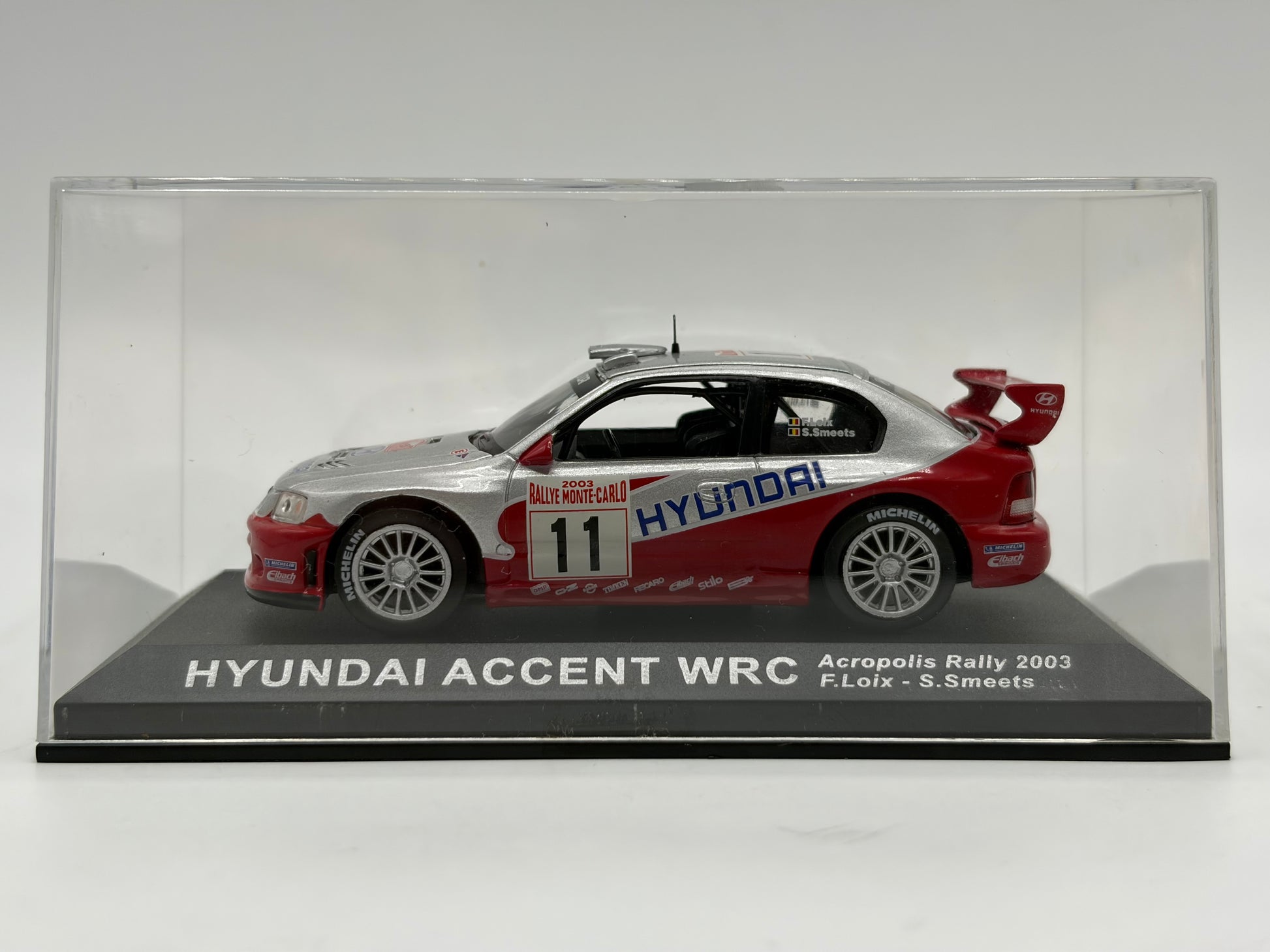 1/43 2003 Hyundai Accent WRC - Monte Carlo Rally - Loix / Smeets | Model Rally Car