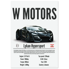 031 Lykan Hypersport Poster - Precision Collection