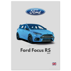 442 Ford Focus RS Poster - Minimalist Collection