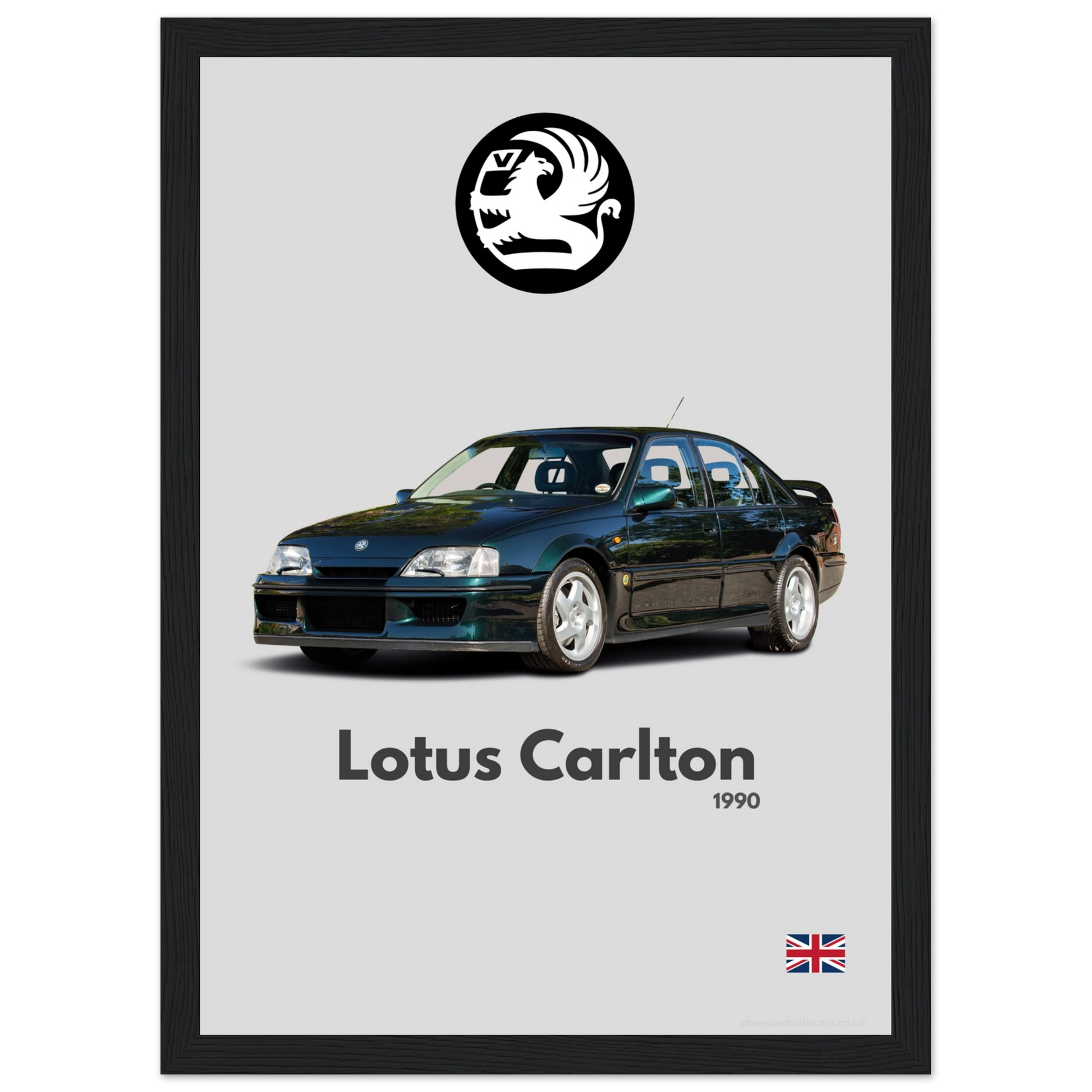 Vauxhall Lotus Carlton Poster - Minimalist Collection