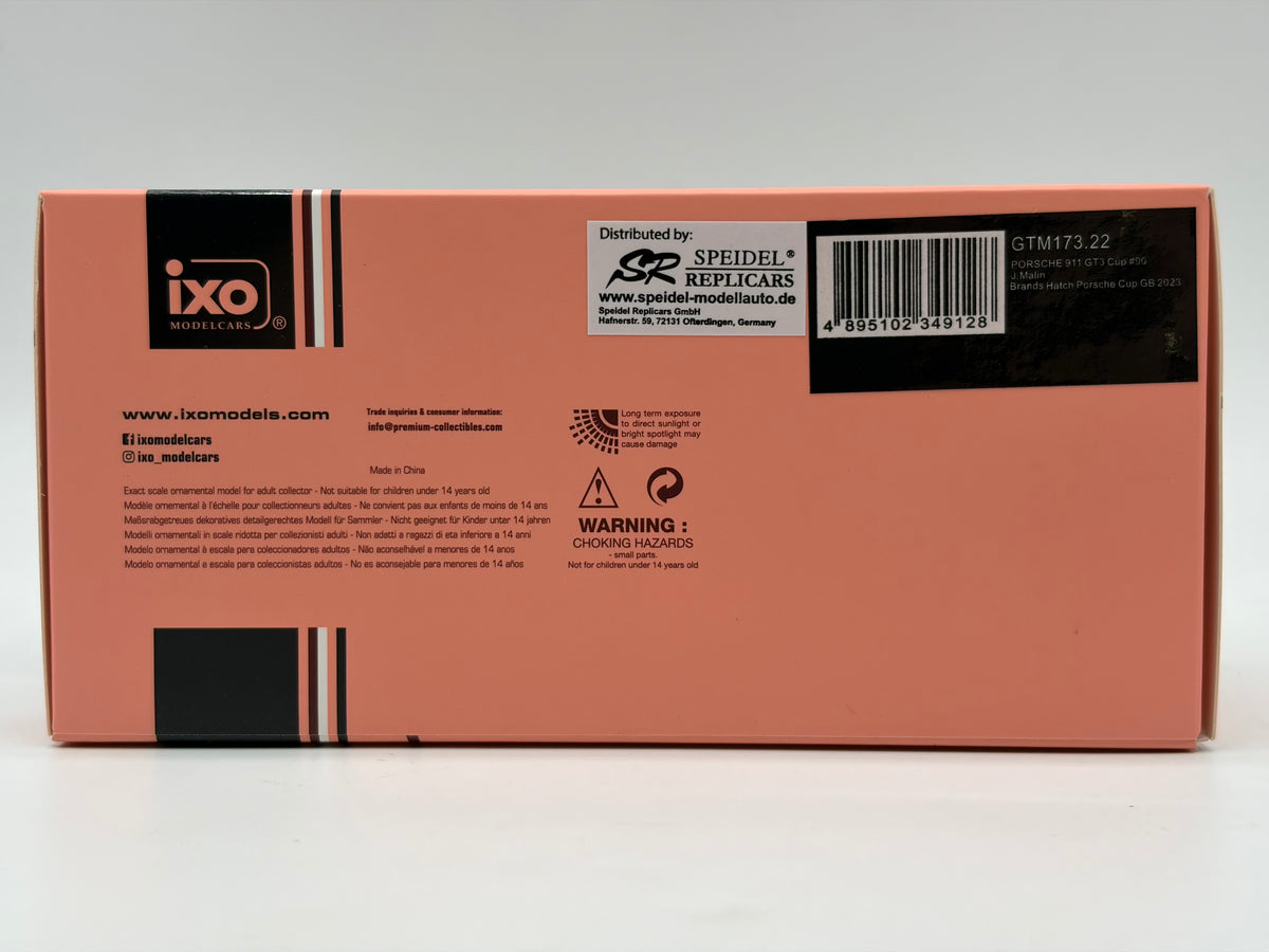 1/43 2023 Porsche 911 (992) GT3 Cup - Brands Hatch Porsche Cup GB - Josh Malin | Model Car
