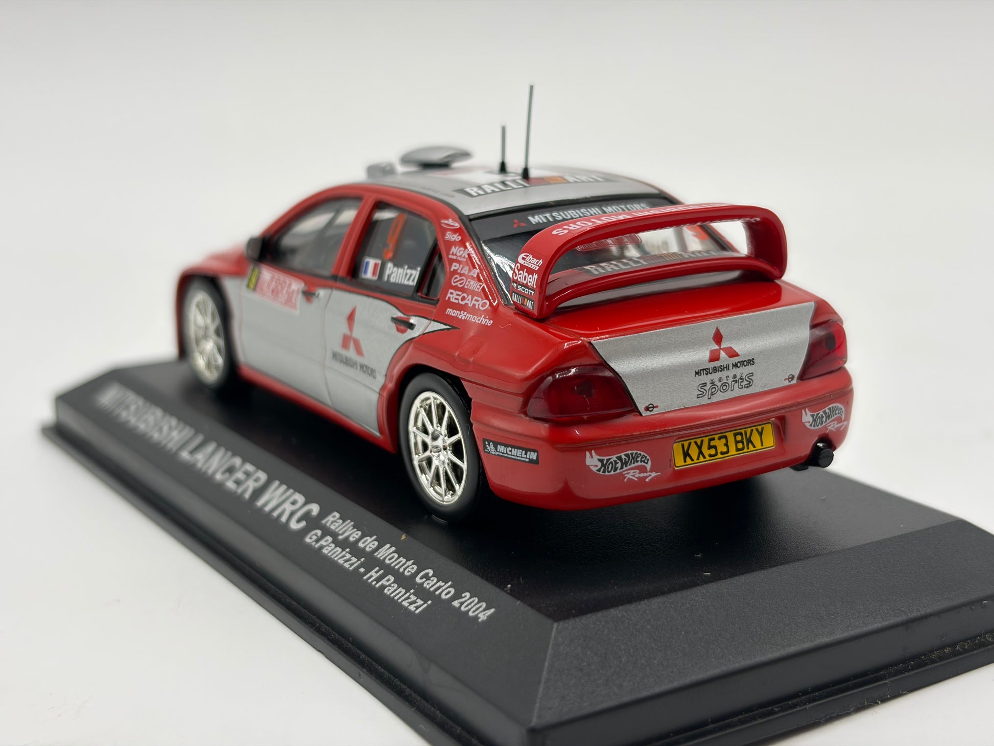 1/43 2004 Mitsubishi Lancer WRC - Monte Carlo Rally - Panizzi / Panizzi | Model Rally Car