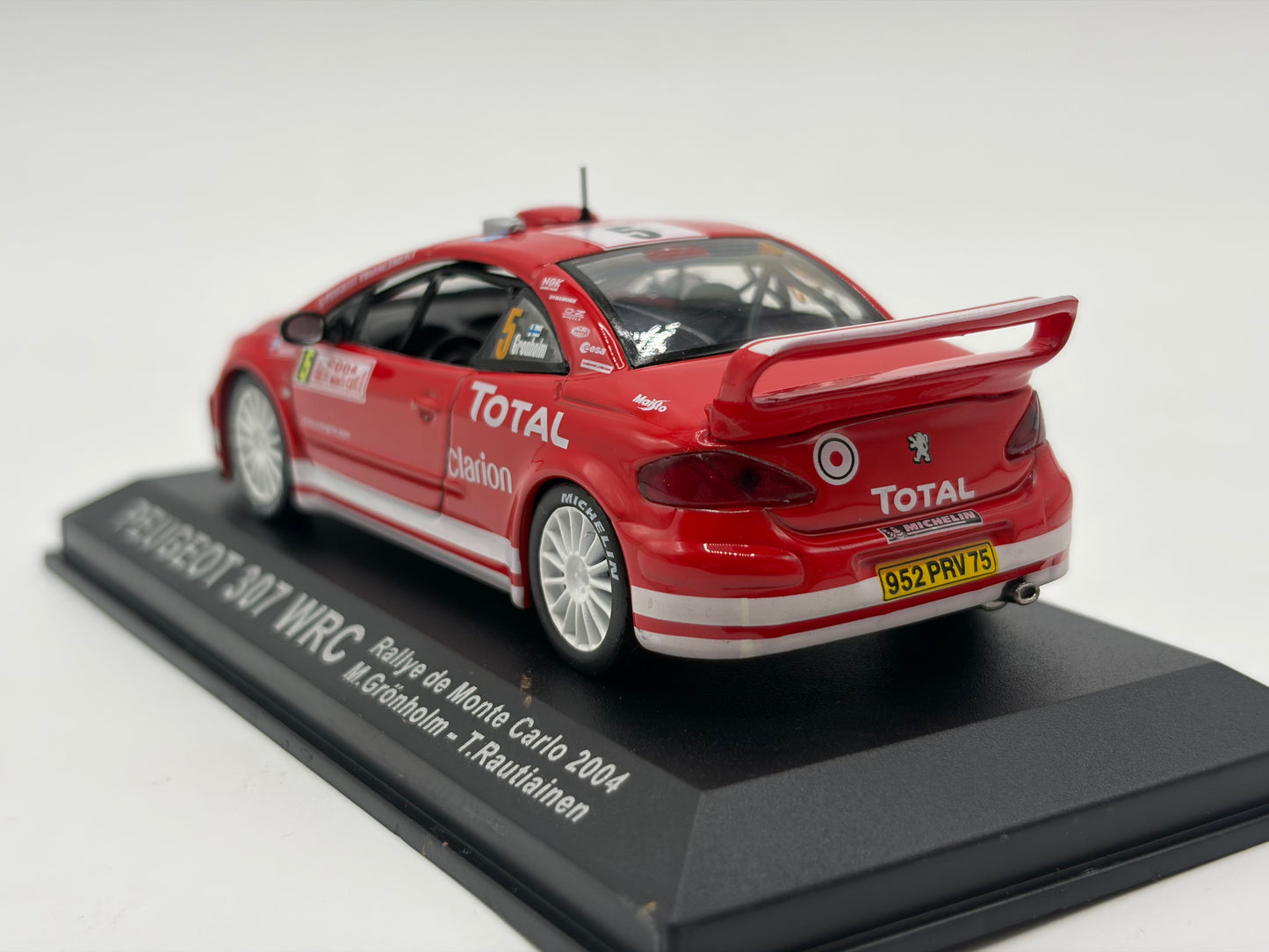 1/43 2004 Peugeot 307 WRC - Monte Carlo Rally - Grönholm / Rautiainen | Model Rally Car