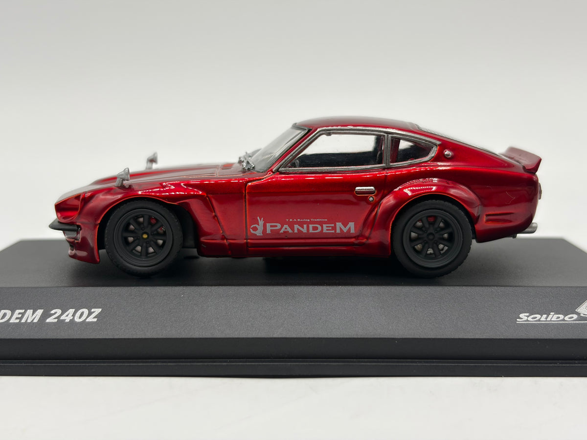 1/43 1973 Pandem Datsun 240Z Rocket Bunny - Red - Solido | Model Car