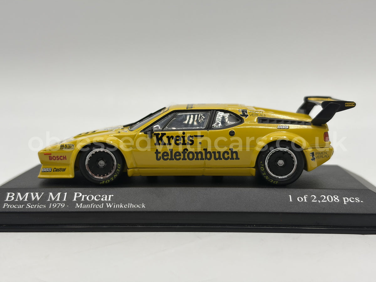 1/43 1979 BMW M1 Procar - Manfred Winkelhock - Minichamps | Model Car