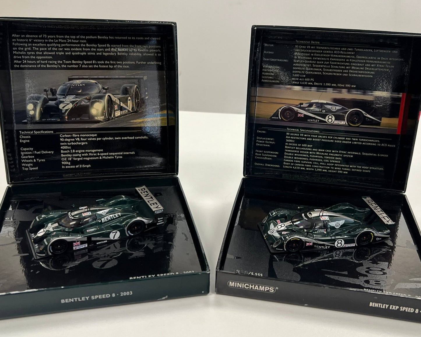 WIN a pair of Minichamps Bentley Speed 8s in Presentation Boxes