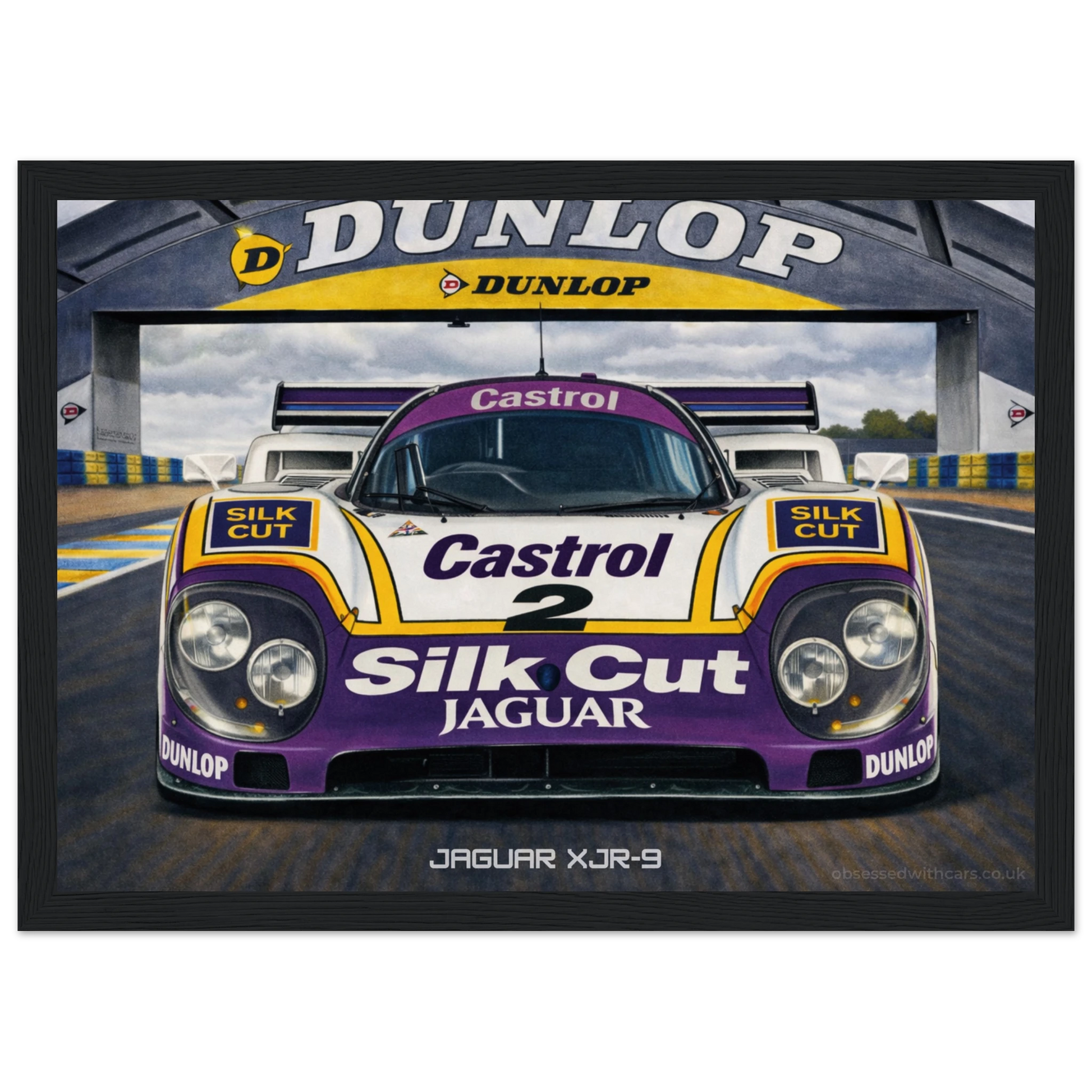 Silk Cut Jaguar XJR-9 Poster - Le Mans Legends Collection