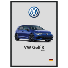 161 Volkswagen Golf R Poster - Minimalist Collection