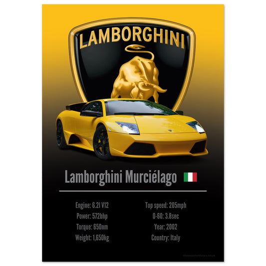Lamborghini Murcielago Poster - Accent Collection