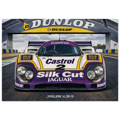 Silk Cut Jaguar XJR-9 Poster - Le Mans Legends Collection