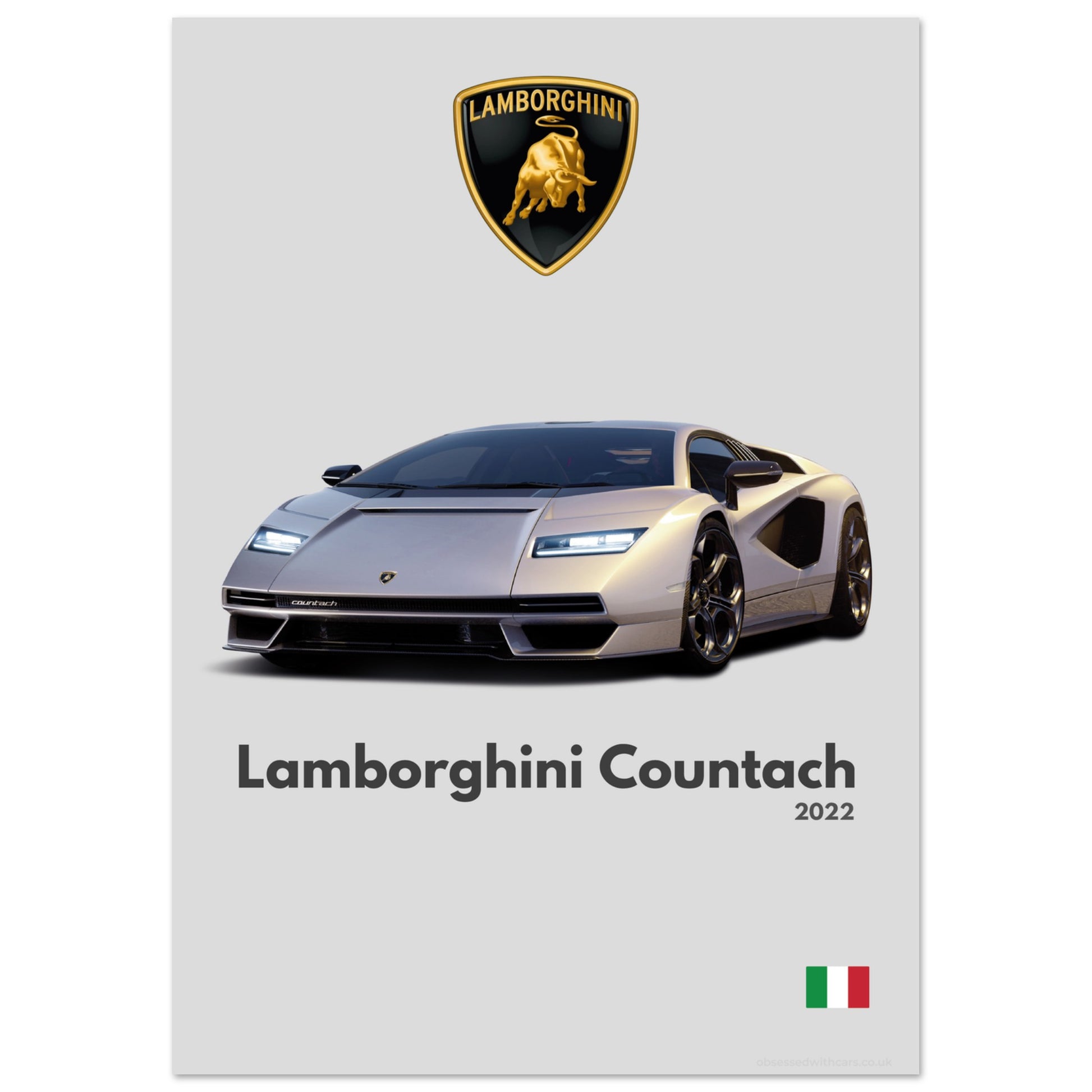 Lamborghini Countach Poster - Minimalist Collection