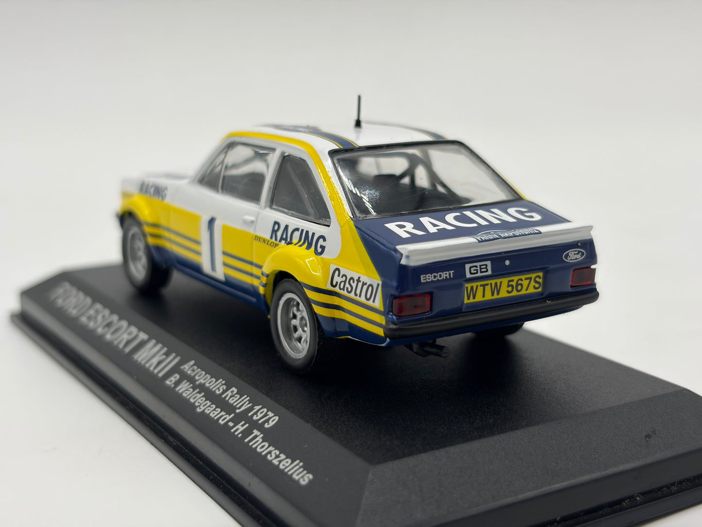 1/43 1979 Ford Escort Mk2 - Acropolis Rally - Waldegaard / Thorszelius | Model Rally Car