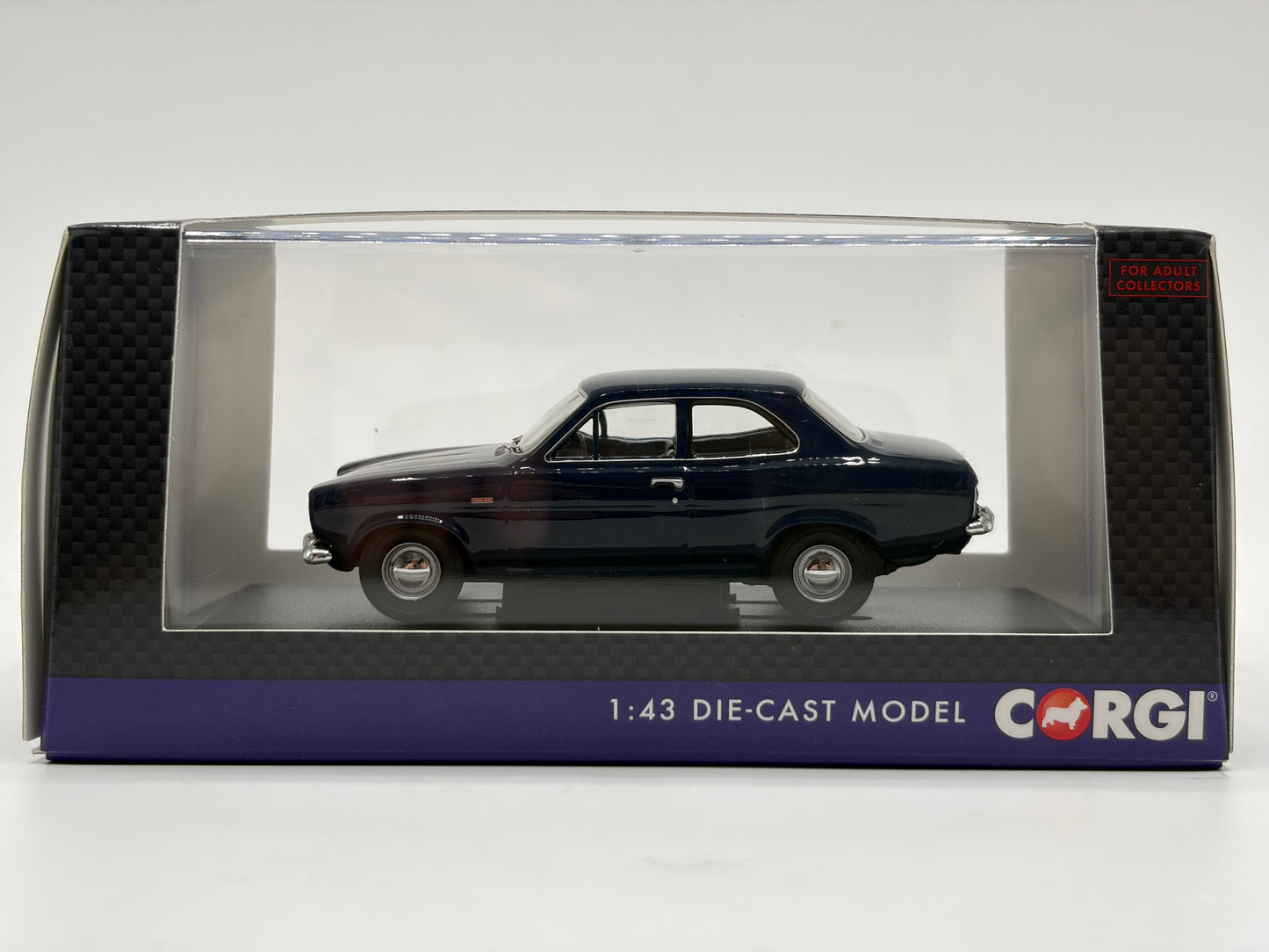 1/43 1974 Ford Escort MK1 1300GT - Marine Blue | Corgi Vanguards | Model Car