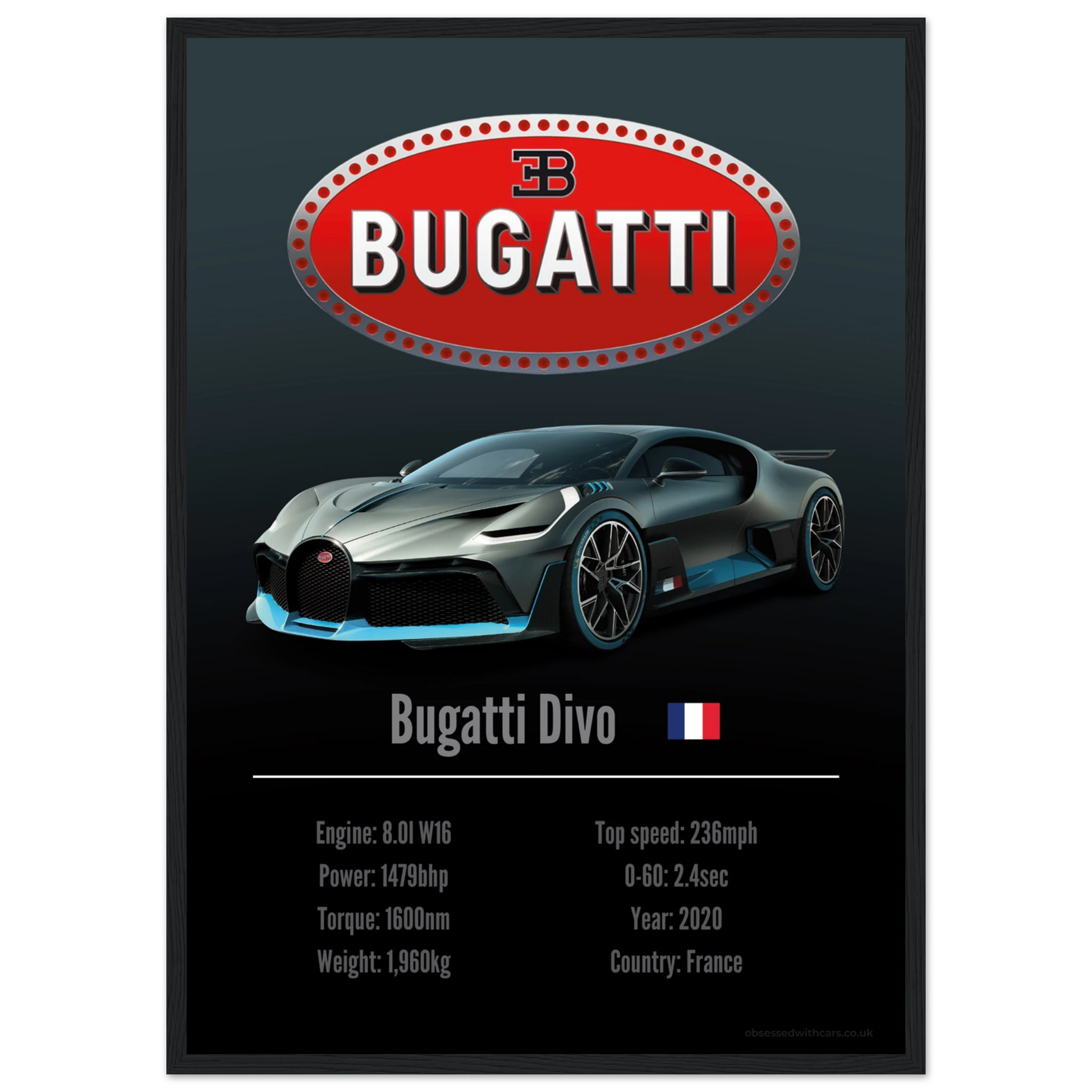 Bugatti Divo Poster - Accent Collection