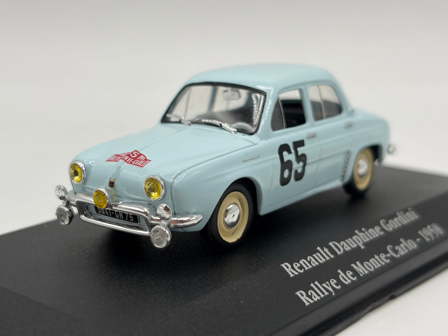 1/43 1958 Renault Dauphine Gordini - Monte Carlo Rally - Monraisse / Feret | Model Rally Car