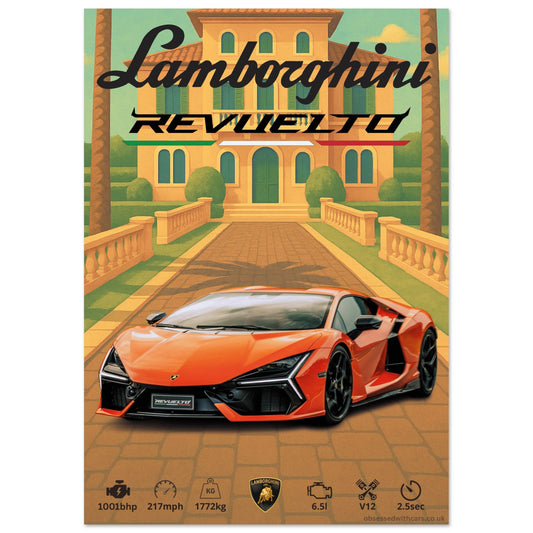 Lamborghini Revuelto Poster - Abstract Collection