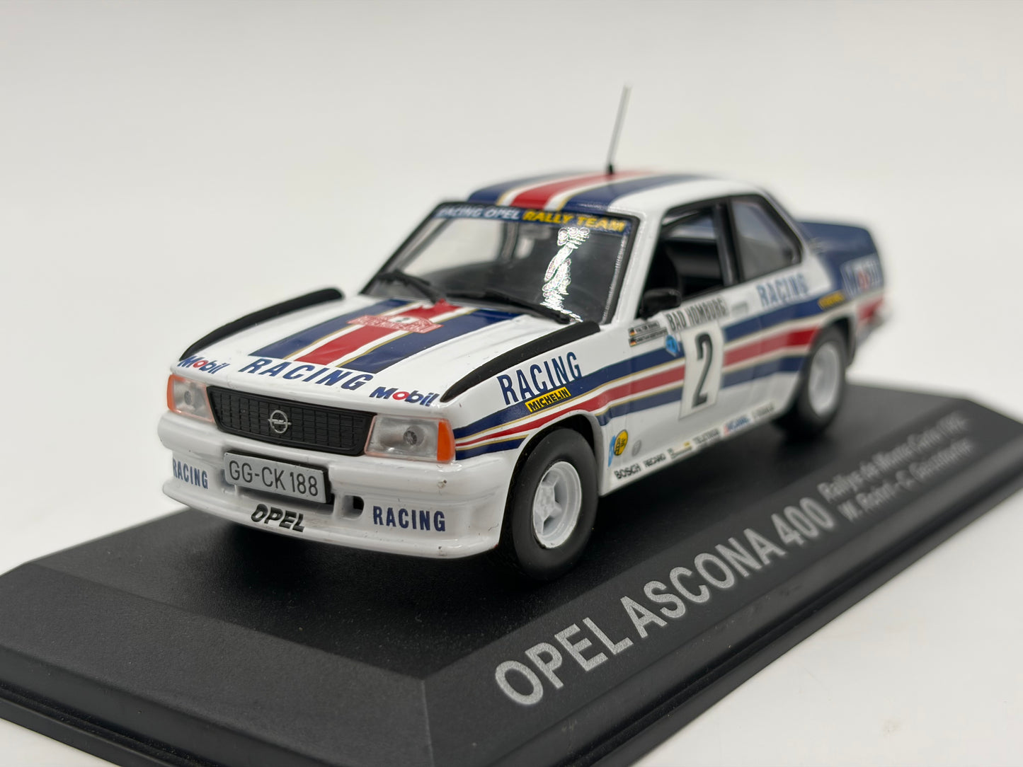1/43 1982 Opel Ascona 400 - Monte Carlo Rally - Rohrl / Geistdorfer | Model Rally Car