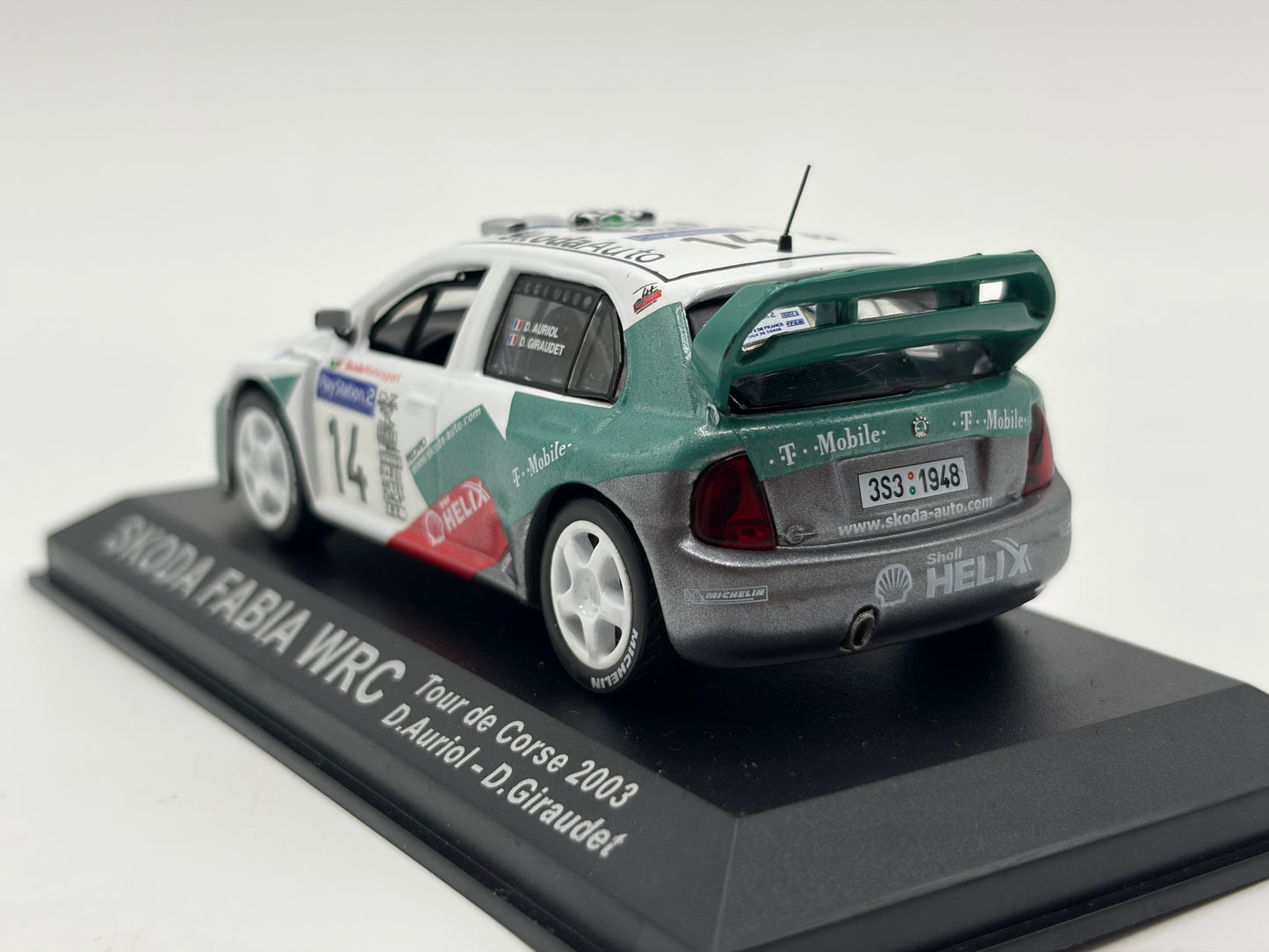 1/43 2003 Skoda Fabia WRC - Tour de Corse - Auriol / Giraudet | Model Rally Car