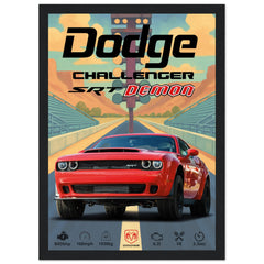 113 Dodge Challenger SRT Demon Poster - Abstract Collection