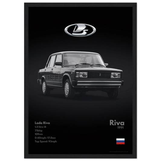 Lada Riva Poster - Monochrome Collection