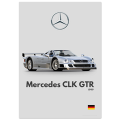 302 Mercedes CLK GTR Poster - Minimalist Collection
