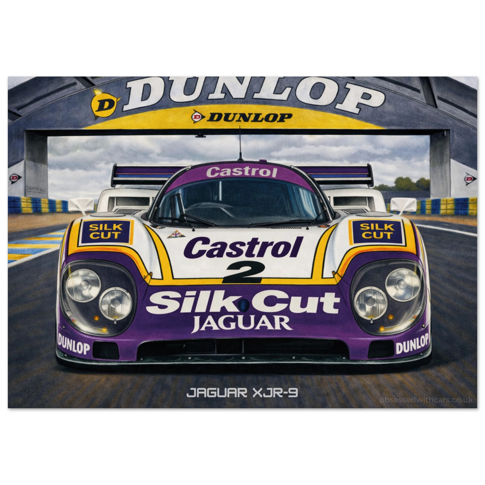 Silk Cut Jaguar XJR-9 Poster - Le Mans Legends Collection