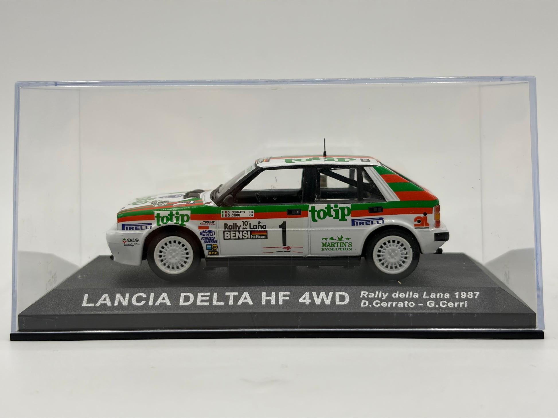 1/43 1987 Lancia Delta HF 4WD - Rally della Lana - Cerrato / Cerri | Model Rally Car