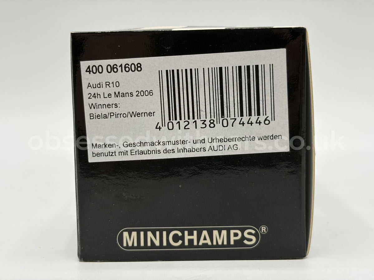 1/43 2006 Audi R10 TDI - Biela / Pirro / Werner - Minichamps | Model Le Mans Car
