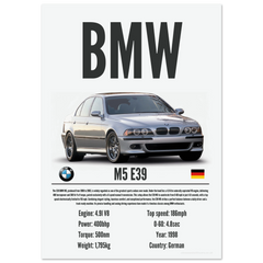 270 BMW M5 E39 Poster - Precision Collection