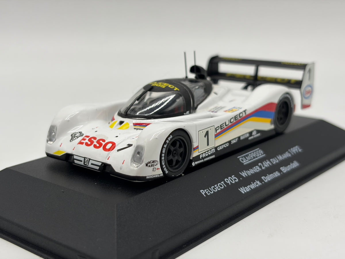 1/43 1992 Peugeot 905 - Warwick / Dalmas / Blundell - Quartzo | Model Le Mans Car