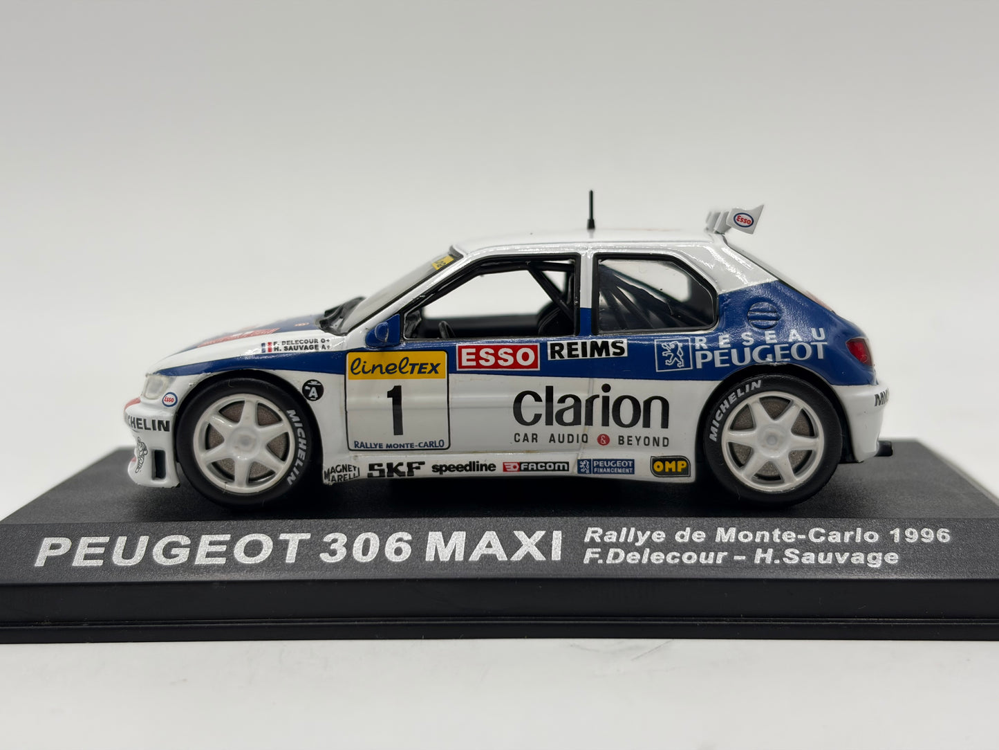 1/43 1996 Peugeot 306 Maxi - Monte Carlo Rally - Delecour / Sauvage | Model Rally Car