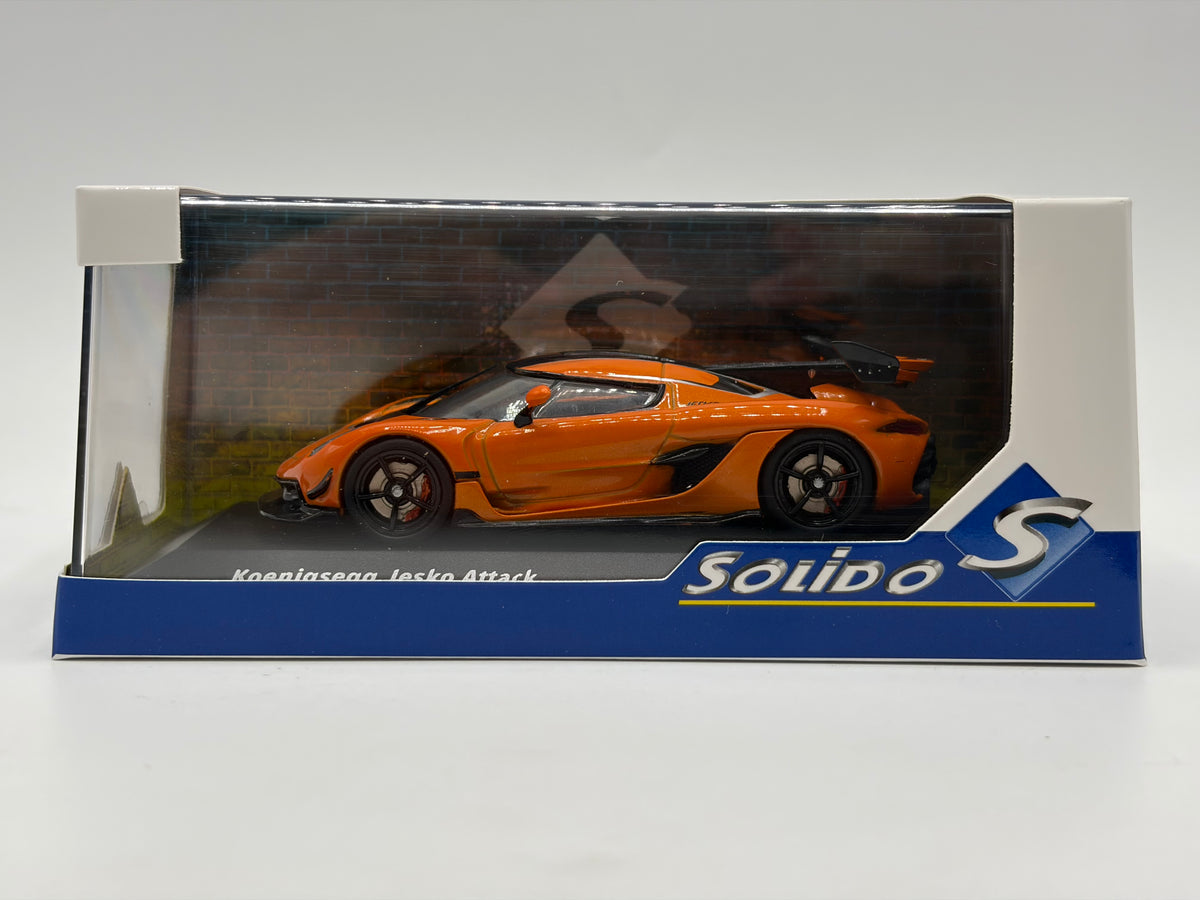 1/43 2022 Koenigsegg Jesko Attack - Orange - Solido | Model Car
