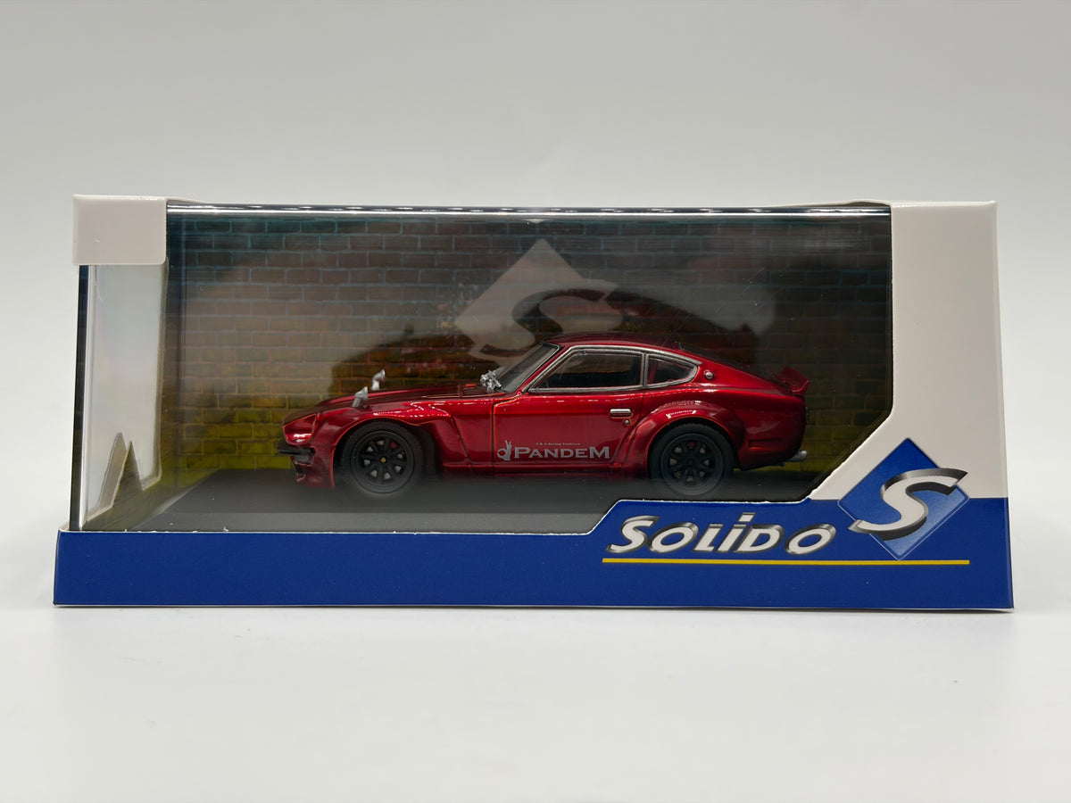 1/43 1973 Pandem Datsun 240Z Rocket Bunny - Red - Solido | Model Car