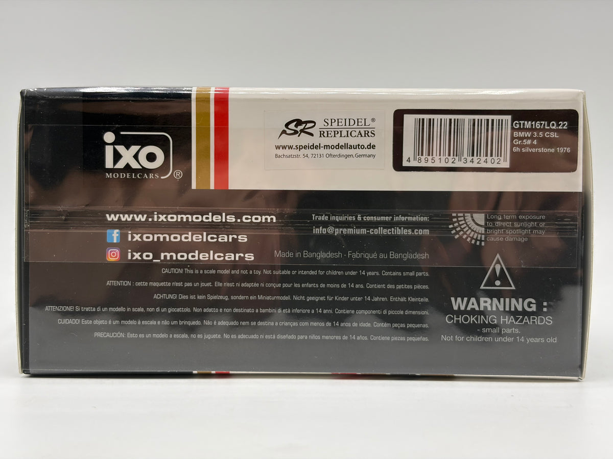 1/43 1976 BMW 3.5 CSL Gr.5 - 6h Silverstone - Fitzpatrick / Walkinshaw | Model Car