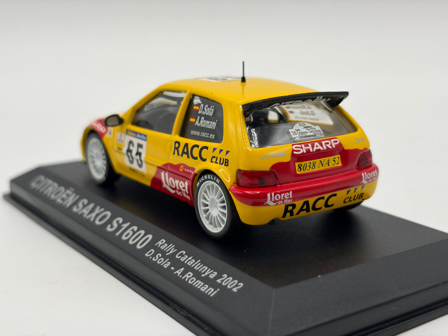1/43 2002 Citroen Saxo S1600 - Rally of Catalunya - Sola / Romani | Model Rally Car
