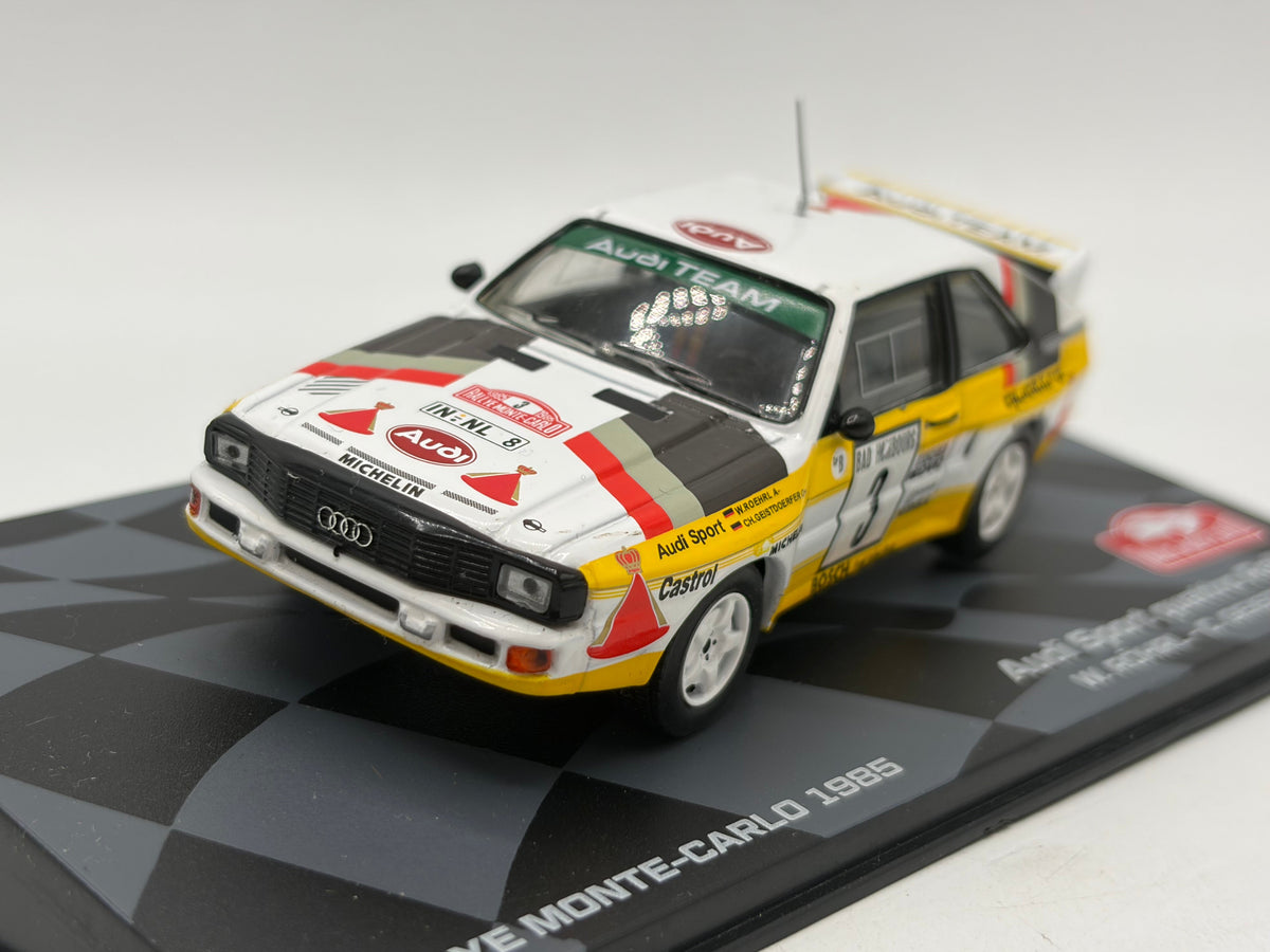 1/43 1985 Audi Sport Quattro Rallye - Rohrl / Geistdorfer | Model Rally Car