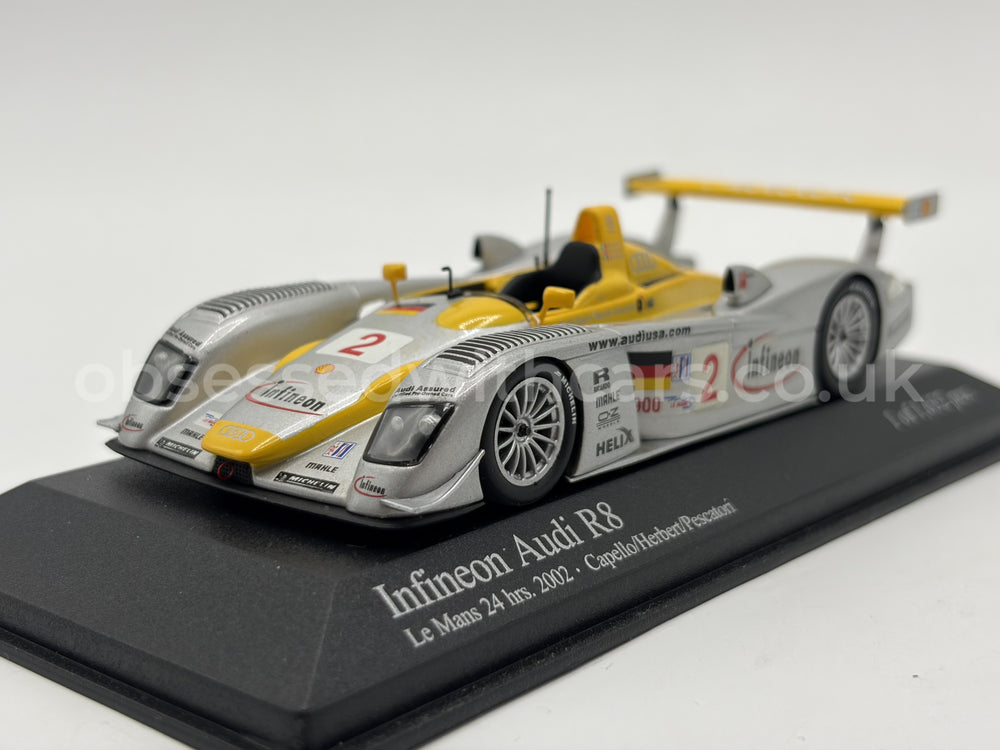 1/43 2002 Infineon Audi R8 - Capello / Herbert / Pescatori - Minichamps | Model Le Mans Car