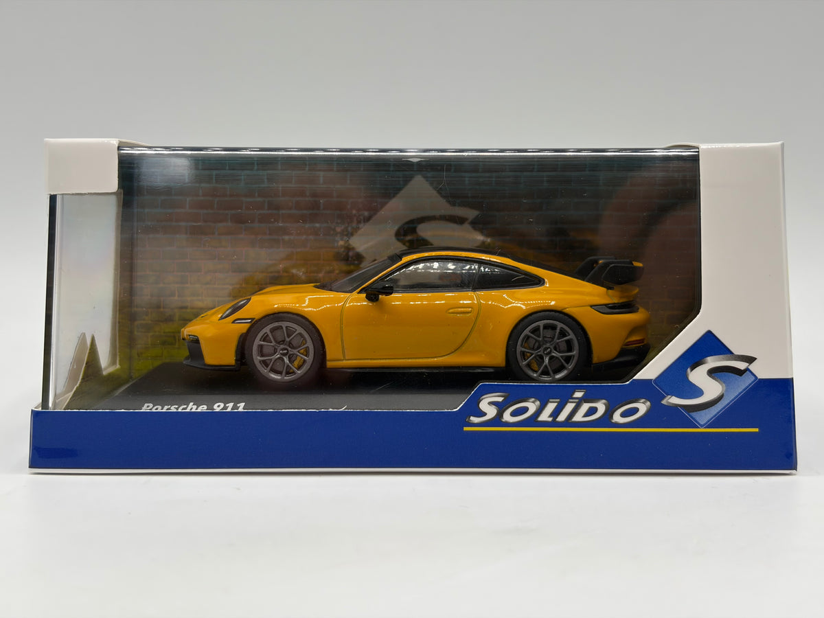 1/43 2023 Porsche 911 (992) GT3 - Yellow - Solido | Model Car