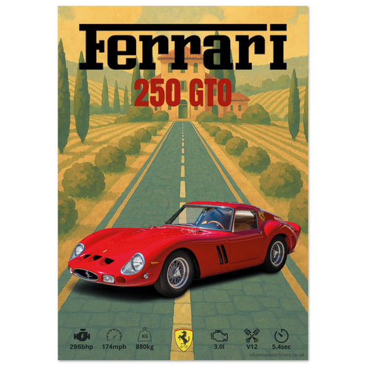 Ferrari 250 GTO Poster - Abstract Collection