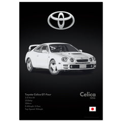 221 Toyota Celica GT-Four Poster - Monochrome Collection