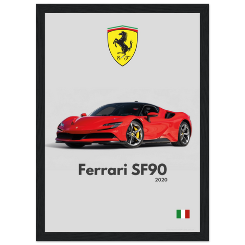 461 Ferrari SF90 Poster - Minimalist Collection
