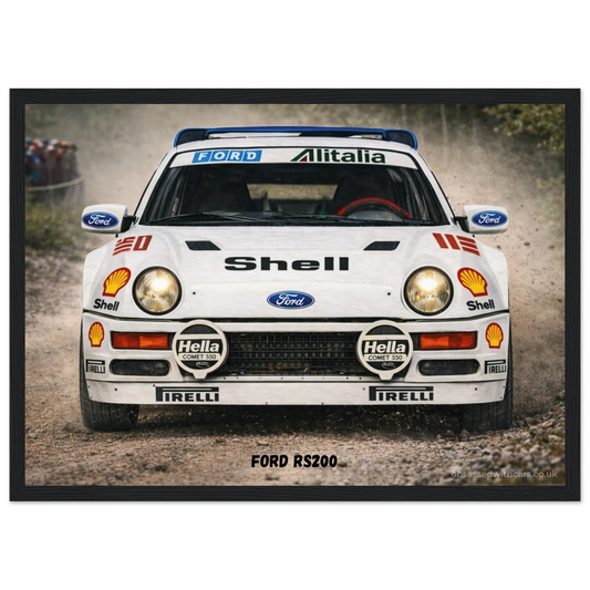 Ford RS200 Poster - Rally Legends Collection