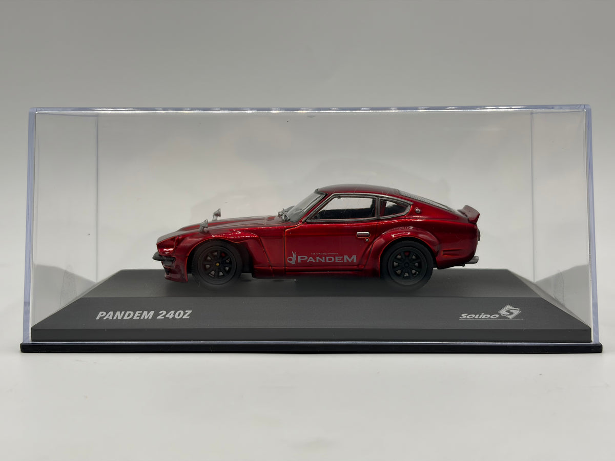 1/43 1973 Pandem Datsun 240Z Rocket Bunny - Red - Solido | Model Car