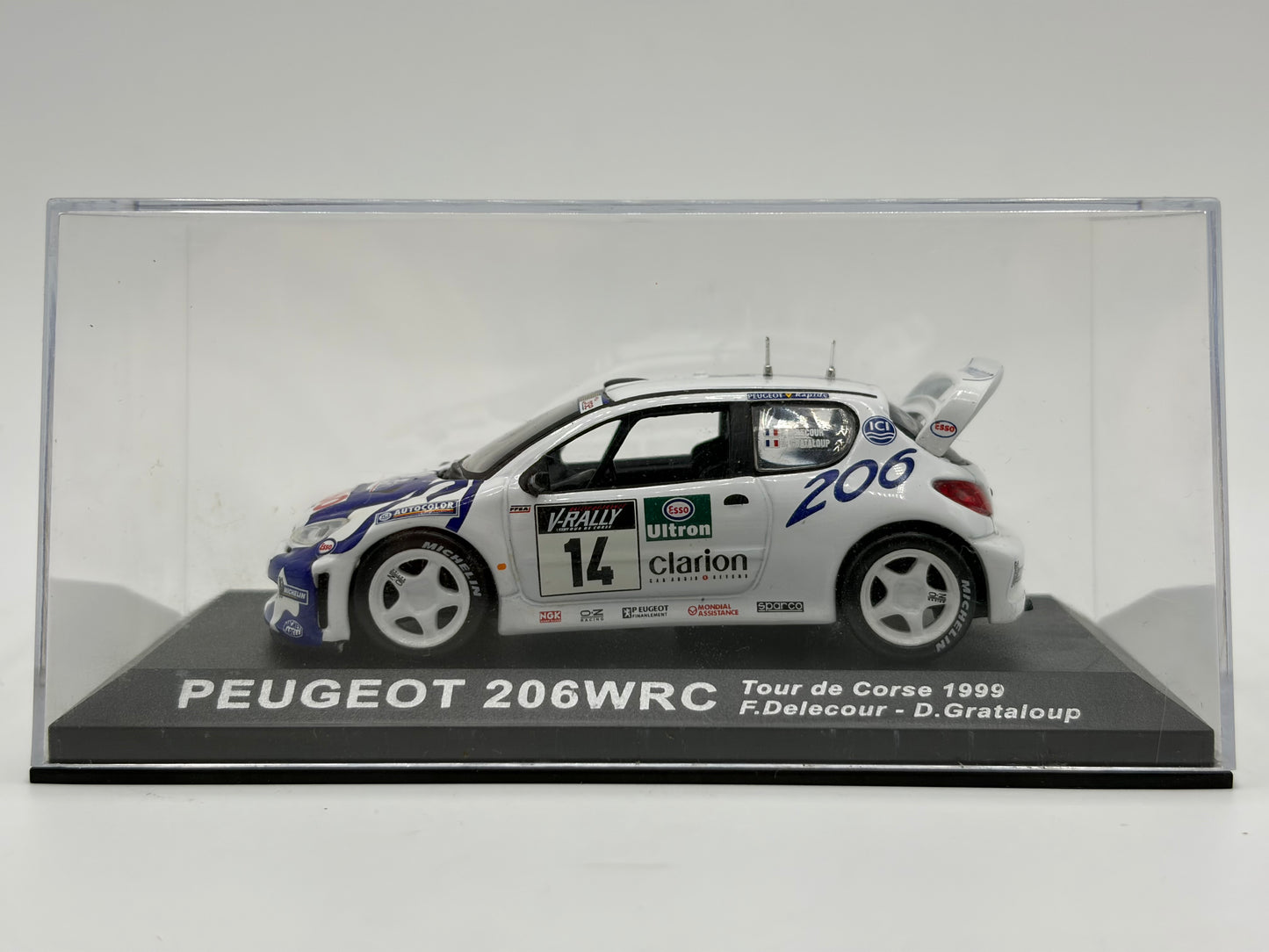 1/43 1999 Peugeot 206 WRC - Tour de Corse - Delecour / Grataloup | Model Rally Car
