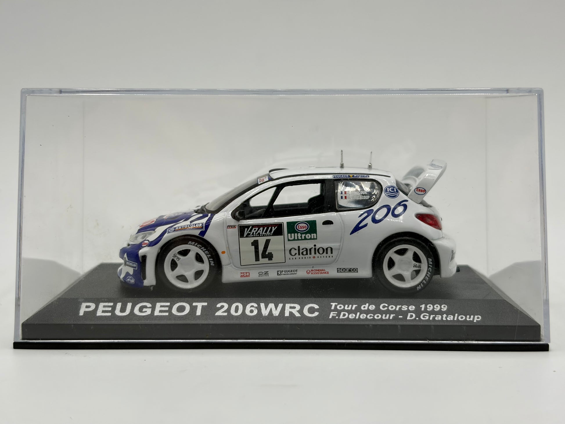 1/43 1999 Peugeot 206 WRC - Tour de Corse - Delecour / Grataloup | Model Rally Car