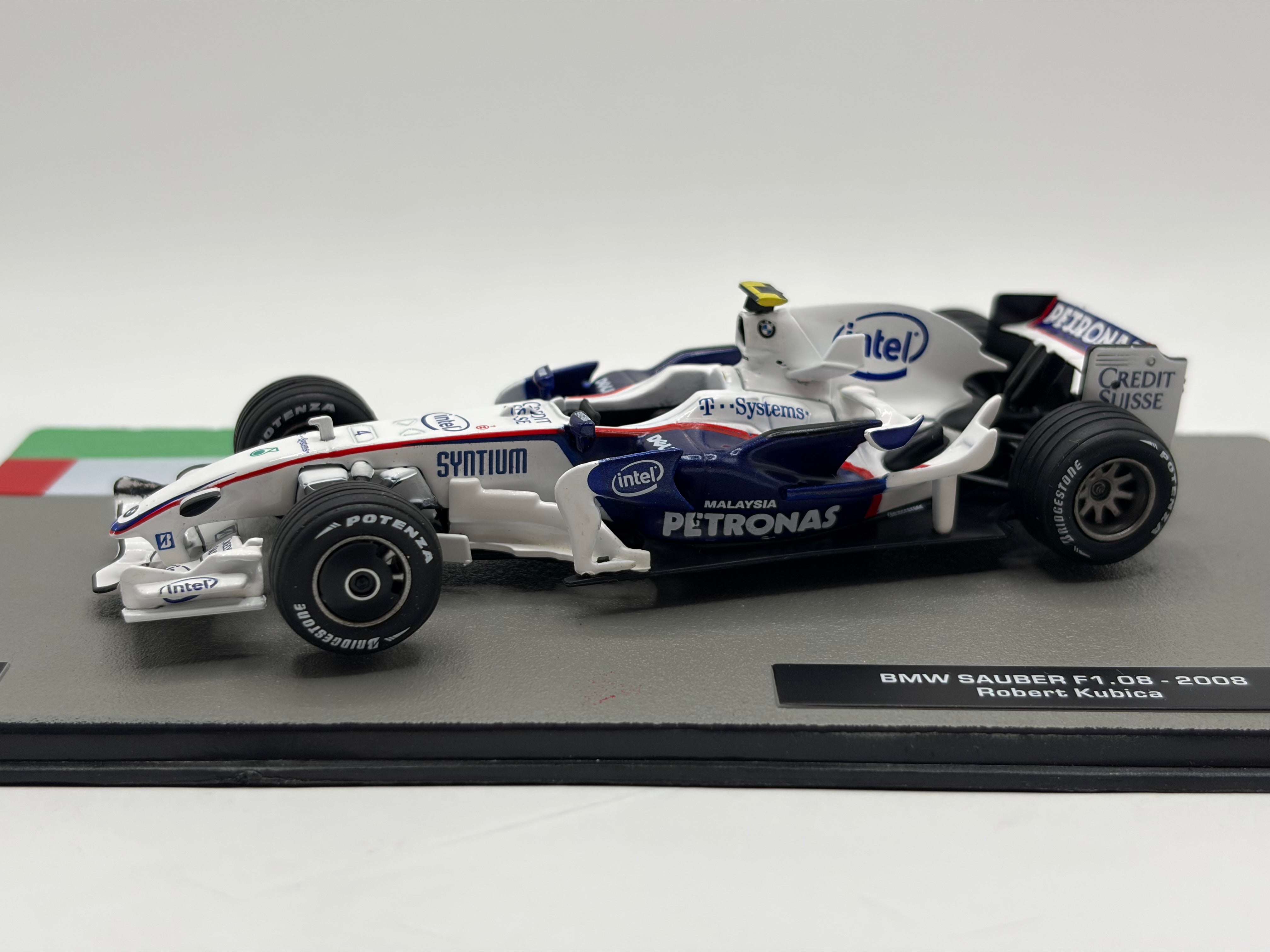 1/43 2008 BMW Sauber F1.08 - Robert Kubica | Model Car - Obsessed